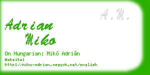 adrian miko business card